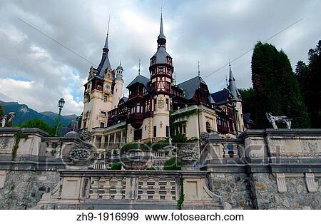 Stock Photo - Pele Castle, Transylvania, Romania, Europe. Fotosearch