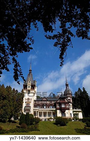 Stock Image - Peles Castle Sinaia, Transylvania, Romania, Europe. Fotosearch