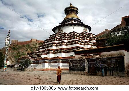 Pelkhor Chode Monastery, Gyantse, Tibet View Large Photo Image Stock Photography - Pelkhor Chode Monastery, Gyantse, Tibet. Fotosearch