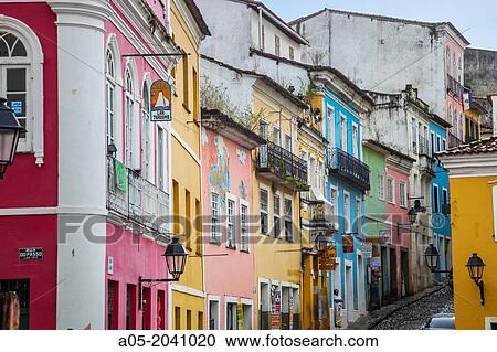 Pelourinho, Salvador, Bahia, Brazil. View Large Photo Image Stock Image - Pelourinho, Salvador, Bahia, Brazil.. Fotosearch