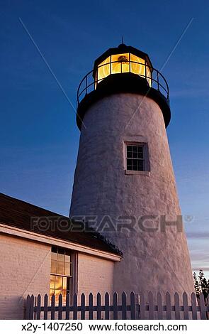 Pemaquid Point Light Station, Muscongus Bay, Bristol, Maine, USA 1827 View Large Photo Image Stock Image - Pemaquid Point Light Station, Muscongus Bay, Bristol, Maine, USA 1827. Fotosearch