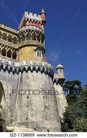 Stock Photo - Pena National Palace, Sintra, Portugal. Fotosearch