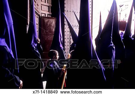 Penitents Good Friday In Santo domingo church Brotherhood of `Soledad Campo Principe? Granada Andalusia, Spain View Large Photo Image Stock Photo - Penitents Good Friday In Santo domingo church Brotherhood of `Soledad Campo Principe? Granada Andalusia, Spain. Fotosearch