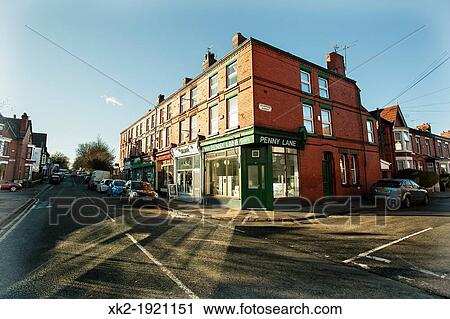Penny Lane corner, Liverpool, UK View Large Photo Image Stock Image - Penny Lane corner, Liverpool, UK. Fotosearch