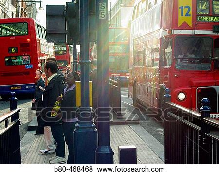 People, double-decker red buses, Oxford Circus, London. England, UK View Large Photo Image Stock Photo - People, double-decker red buses, Oxford Circus, London. England, UK. Fotosearch