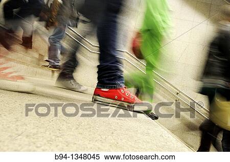People Downtairs. Subway station, Barcelona, Catalonia, Spain. View Large Photo Image Stock Photography - People Downtairs. Subway station, Barcelona, Catalonia, Spain.. Fotosearch