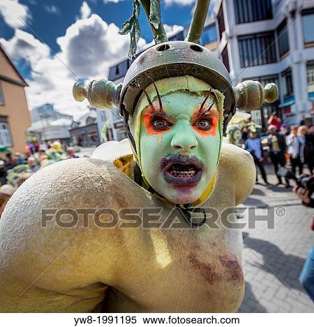 Stock Photography - People dressed in costumes during June 17th-Icelandic Independence Day, Reykjavik, Iceland.. Fotosearch