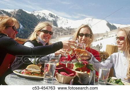 People eating on deck of Lookout Cabin at The Canyons. Utah View Large Photo Image Stock Image - People eating on deck of Lookout Cabin at The Canyons. Utah. Fotosearch