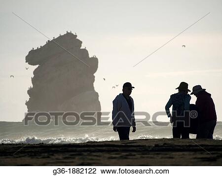 People on the beach in Morro Bay, California View Large Photo Image Stock Image - People on the beach in Morro Bay, California. Fotosearch