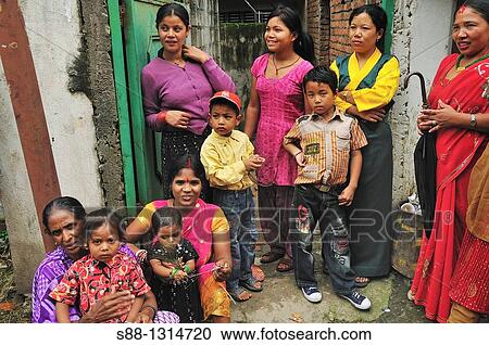 People on the street on the day of the festival View Large Photo Image Stock Image - People on the street on the day of the festival. Fotosearch