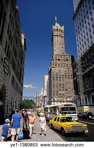 People shopping in a street downtown with road traffic, Manhattan, New York, USA View Large Photo Image Stock Image - People shopping in a street downtown with road traffic, Manhattan, New York, USA. Fotosearch