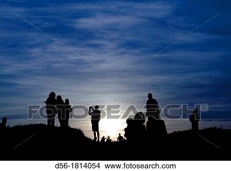 Picture - People taking photos, El Saler Beach, Valencia, Spain. Fotosearch