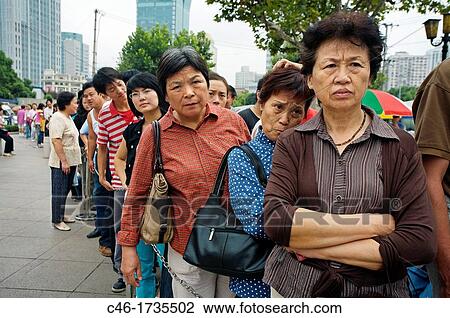 People waiting on a queue to enter the Shanghai Museum, Renmin Guangchang, People's Square, Shanghai, China. View Large Photo Image Stock Image - People waiting on a queue to enter the Shanghai Museum, Renmin Guangchang, People's Square, Shanghai, China.. Fotosearch