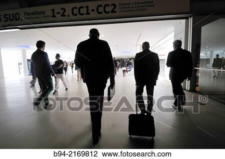 People walking. Fira Barcelona Gran Via. Trade fairs. Architect Toyo Ito. Hospitalet de Llobregat. Barcelona. Catalonia. Spain. View Large Photo Image Stock Image - People walking. Fira Barcelona Gran Via. Trade fairs. Architect Toyo Ito. Hospitalet de Llobregat. Barcelona. Catalonia. Spain.. Fotosearch