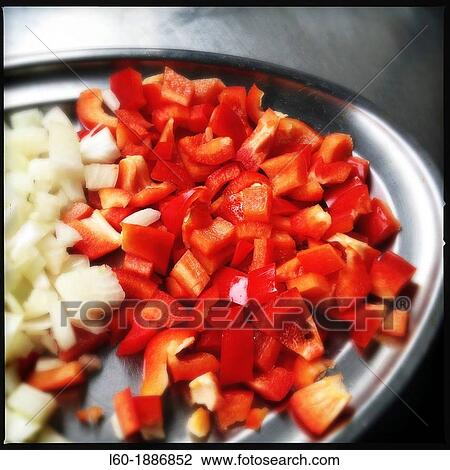 Peppers and onion View Large Photo Image Stock Image - Peppers and onion. Fotosearch
