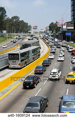 Per. Lima city. San Isidro. Financial district. Expressway. New Metropolitan transport. View Large Photo Image Picture - Per. Lima city. San Isidro. Financial district. Expressway. New Metropolitan transport.. Fotosearch