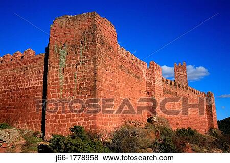Peracense castle, X-XI centuries Teruel View Large Photo Image Stock Photo - Peracense castle, X-XI centuries Teruel. Fotosearch