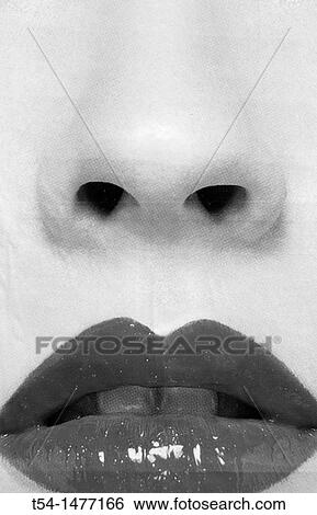 Perfect mouth and nose of a woman View Large Photo Image Stock Photograph - Perfect mouth and nose of a woman. Fotosearch