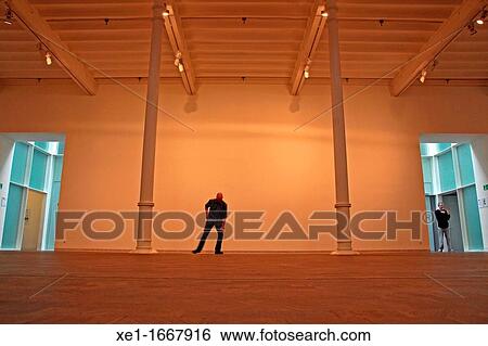 Stock Photograph - performance, Antoni Tapies Foundation, cultural center, Barcelona, Catalonia, Spain. Fotosearch