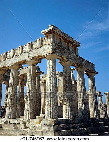 Peristyle of the Doric Temple of Aphaia, Aegina. Saronic Islands, Greece View Large Photo Image Stock Photo - Peristyle of the Doric Temple of Aphaia, Aegina. Saronic Islands, Greece. Fotosearch
