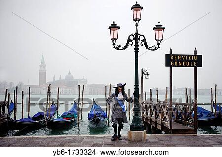 Person wearing mask at the Carnival of Venice, Italy View Large Photo Image Picture - Person wearing mask at the Carnival of Venice, Italy. Fotosearch