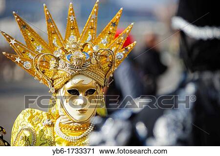 Person wearing mask at the Carnival of Venice, Italy View Large Photo Image Stock Image - Person wearing mask at the Carnival of Venice, Italy. Fotosearch