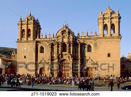 Stock Image - Peru Cuzco Cathedral.. Fotosearch