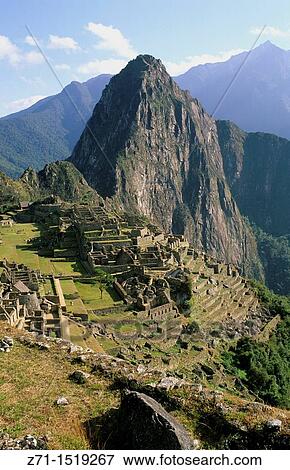 Peru Machu Picchu. View Large Photo Image Stock Photo - Peru Machu Picchu.. Fotosearch
