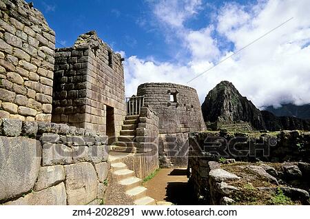PERU, SACRED VALLEY, MACHU PICCHU, VIEW OF THE TEMPLE OF THE SUN. View Large Photo Image Stock Image - PERU, SACRED VALLEY, MACHU PICCHU, VIEW OF THE TEMPLE OF THE SUN.. Fotosearch