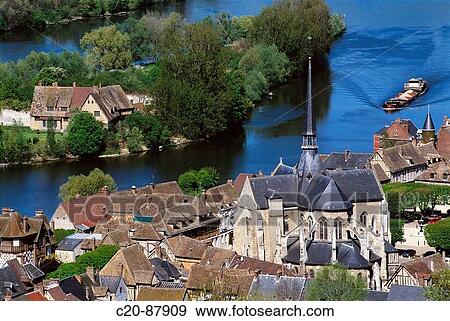 Petit-Andely, Les Andelys. Seine valley, Normandy, France View Large Photo Image Stock Photo - Petit-Andely, Les Andelys. Seine valley, Normandy, France. Fotosearch