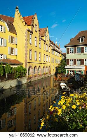 Petite Venise, Quai de la Poissonnerie, view from bridge in rue Turenne, Colmar, Haut-Rhin, Alsace, France, Europe View Large Photo Image Stock Image - Petite Venise, Quai de la Poissonnerie, view from bridge in rue Turenne, Colmar, Haut-Rhin, Alsace, France, Europe. Fotosearch