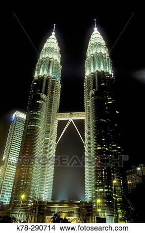 Petronas Twin Towers. Kuala Lumpur. Malaysia View Large Photo Image Picture - Petronas Twin Towers. Kuala Lumpur. Malaysia. Fotosearch