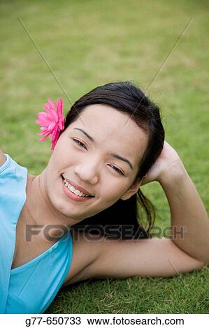 Stock Image - Philippines. Boracay. Philippino woman lifestyle.. Fotosearch