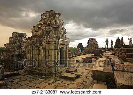 Phnom Bakheng Temple. View Large Photo Image Stock Photo - Phnom Bakheng Temple.. Fotosearch