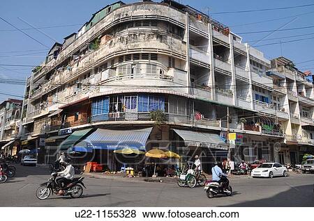 Phnom Penh (Cambodia): the city's center View Large Photo Image Stock Photo - Phnom Penh (Cambodia): the city's center. Fotosearch