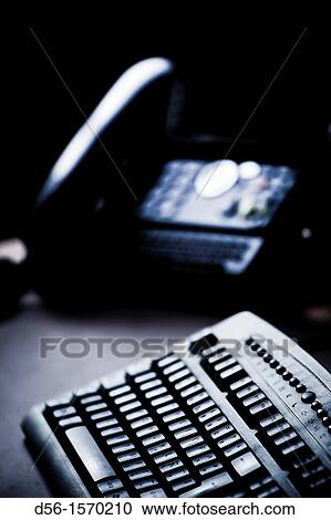 Phone and computer View Large Photo Image Stock Image - Phone and computer. Fotosearch