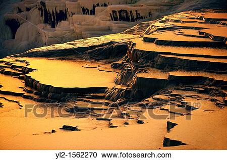Photo & Image of Pamukkale Travetine Terrace, Turkey, at sunset Images of the white Calcium carbonate rock formations Buy as stock photos or as photo art prints 1 View Large Photo Image Stock Image - Photo & Image of Pamukkale Travetine Terrace, Turkey, at sunset Images of the white Calcium carbonate rock formations Buy as stock photos or as photo art prints 1. Fotosearch