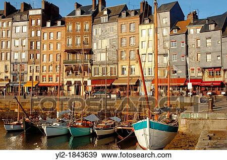 photo of Harbour side restauarant - La Bisquine Honfleur, Normandy, France View Large Photo Image Stock Photo - photo of Harbour side restauarant - La Bisquine Honfleur, Normandy, France. Fotosearch