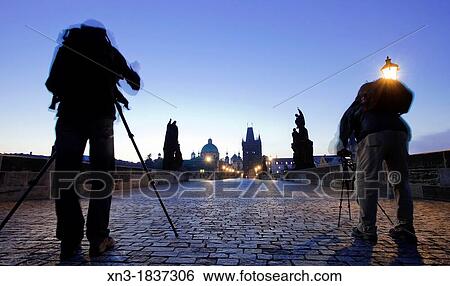 Photographers, tripod, Old Town Bridge Tower, Charles Bridge, Karluv Most, Prague, Czech Republic, Europe. View Large Photo Image Stock Photograph - Photographers, tripod, Old Town Bridge Tower, Charles Bridge, Karluv Most, Prague, Czech Republic, Europe.. Fotosearch