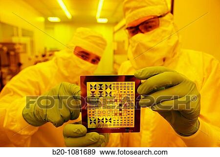 Stock Photo - Photomask, Photolithography Room, clean room, photolithography, CIC nanoGUNE Nanoscience Cooperative Research Center, Donostia, Gipuzkoa, Euskadi, Spain. Fotosearch