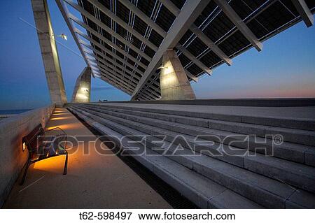 Photovoltaic pergola (3700 m2), Forum 2004. Barcelona. Spain View Large Photo Image Stock Photo - Photovoltaic pergola (3700 m2), Forum 2004. Barcelona. Spain. Fotosearch