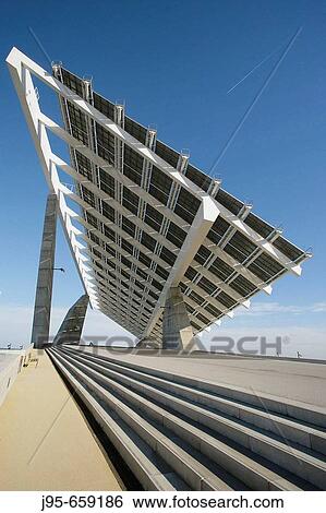 Photovoltaic pergola (3700 m2), Forum 2004, Diagonal Mar area, Barcelona. Catalonia, Spain View Large Photo Image Stock Photograph - Photovoltaic pergola (3700 m2), Forum 2004, Diagonal Mar area, Barcelona. Catalonia, Spain. Fotosearch
