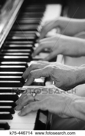 Piano, senior and teen. View Large Photo Image Picture - Piano, senior and teen.. Fotosearch