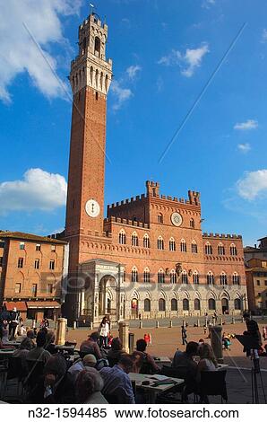 Piazza del Campo and Torre del Mangia, Siena, UNESCO World Heritage Site, Tuscany, Italy, Europe View Large Photo Image Stock Photography - Piazza del Campo and Torre del Mangia, Siena, UNESCO World Heritage Site, Tuscany, Italy, Europe. Fotosearch
