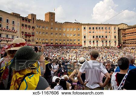 Piazza del Campo, Palio, Siena, Tuscany, Italy View Large Photo Image Stock Photograph - Piazza del Campo, Palio, Siena, Tuscany, Italy. Fotosearch