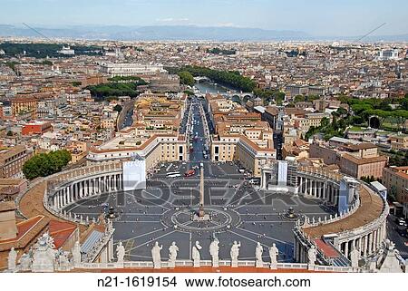 Piazza di San Pietro and the Basilica di San Pietro, Citt? del Vaticano, Rome, Lazio, Italy, Europe View Large Photo Image Picture - Piazza di San Pietro and the Basilica di San Pietro, Citt? del Vaticano, Rome, Lazio, Italy, Europe. Fotosearch
