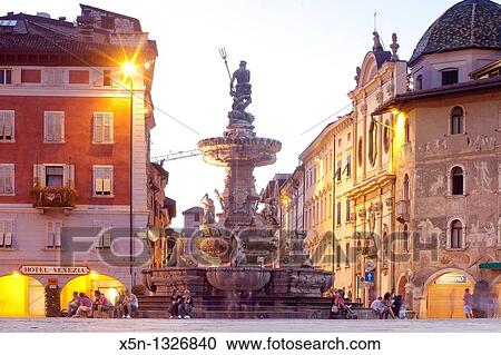 Piazza Duomo, Trento, Italy View Large Photo Image Stock Image - Piazza Duomo, Trento, Italy. Fotosearch