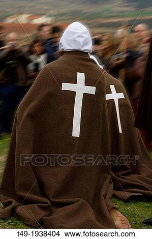 Picaos penitents in San vicente de la Sonsierra in La Rioja View Large Photo Image Picture - Picaos penitents in San vicente de la Sonsierra in La Rioja. Fotosearch