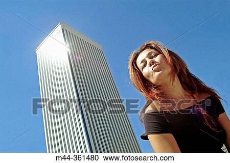 Stock Image - Picasso Tower. Madrid. Spain. Fotosearch