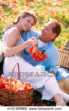 picknicing couple View Large Photo Image Stock Image - picknicing couple. Fotosearch